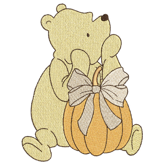 Pooh's Adorable Pumpkin