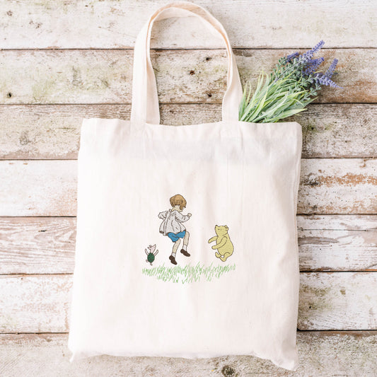 Pooh, Christopher Robin & Piglet Jump For Joy