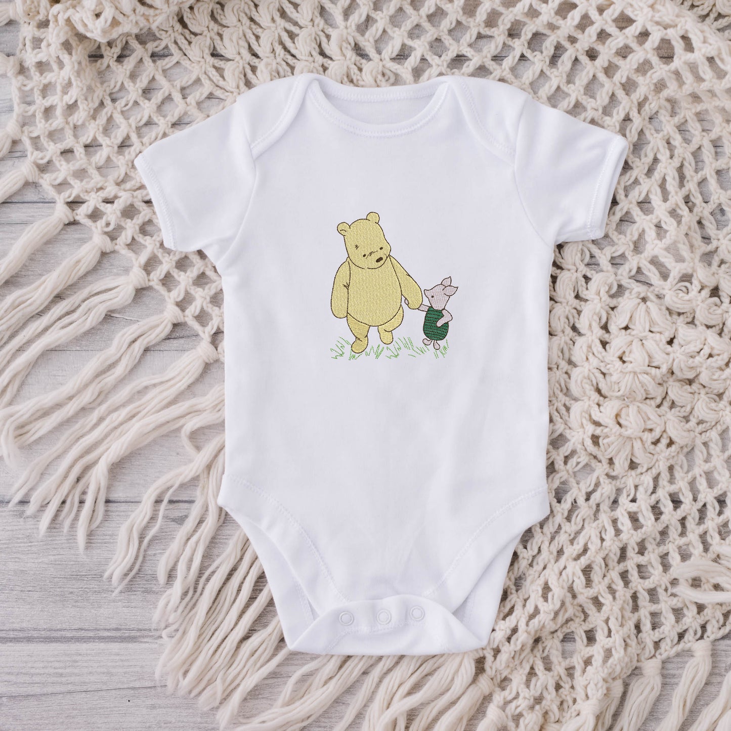 Pooh & Piglet Strolling Through Hundred Acre Woods