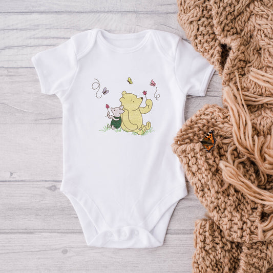 Winnie-The-Pooh and Piglet In The Meadow