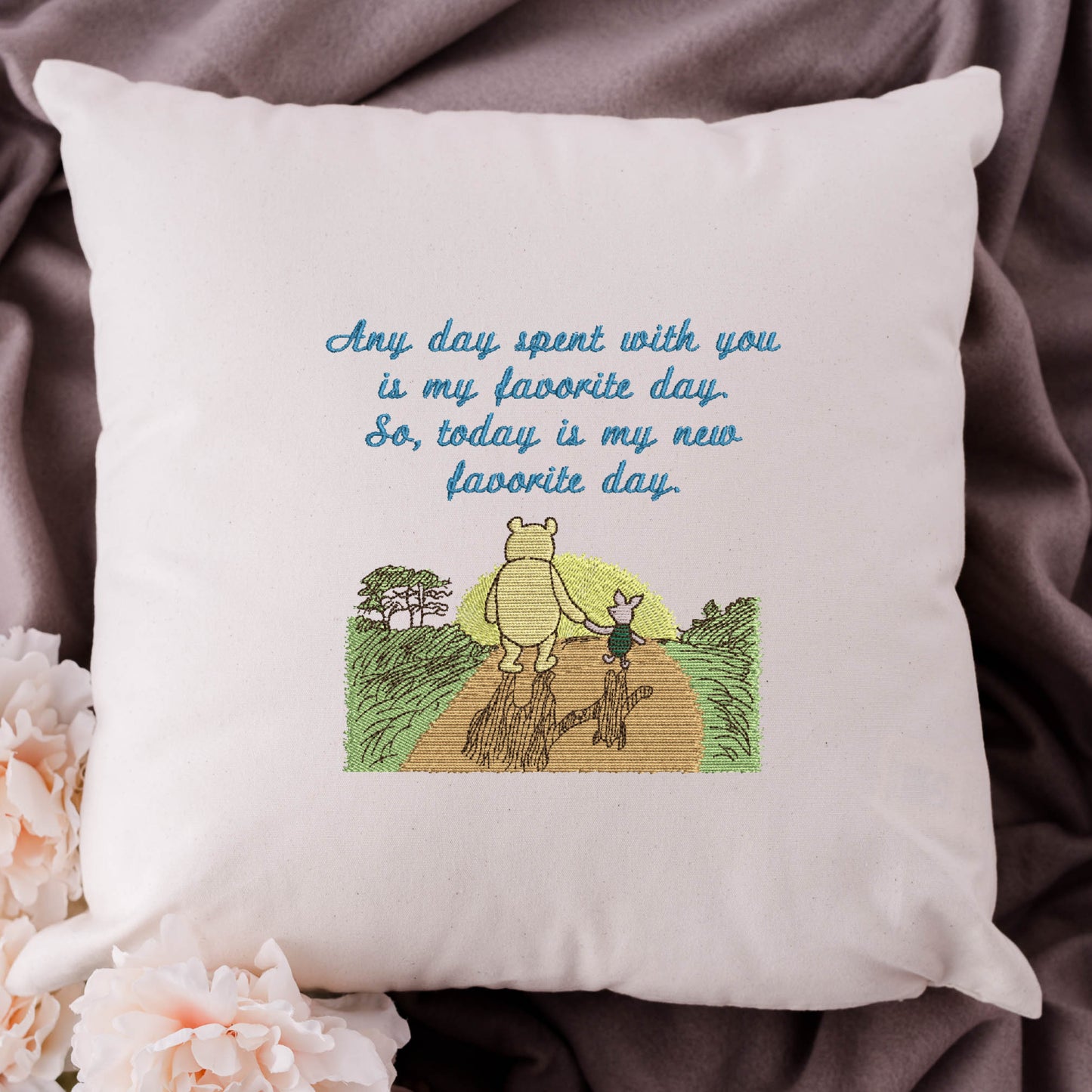 Pooh & Piglet Sunset Stroll