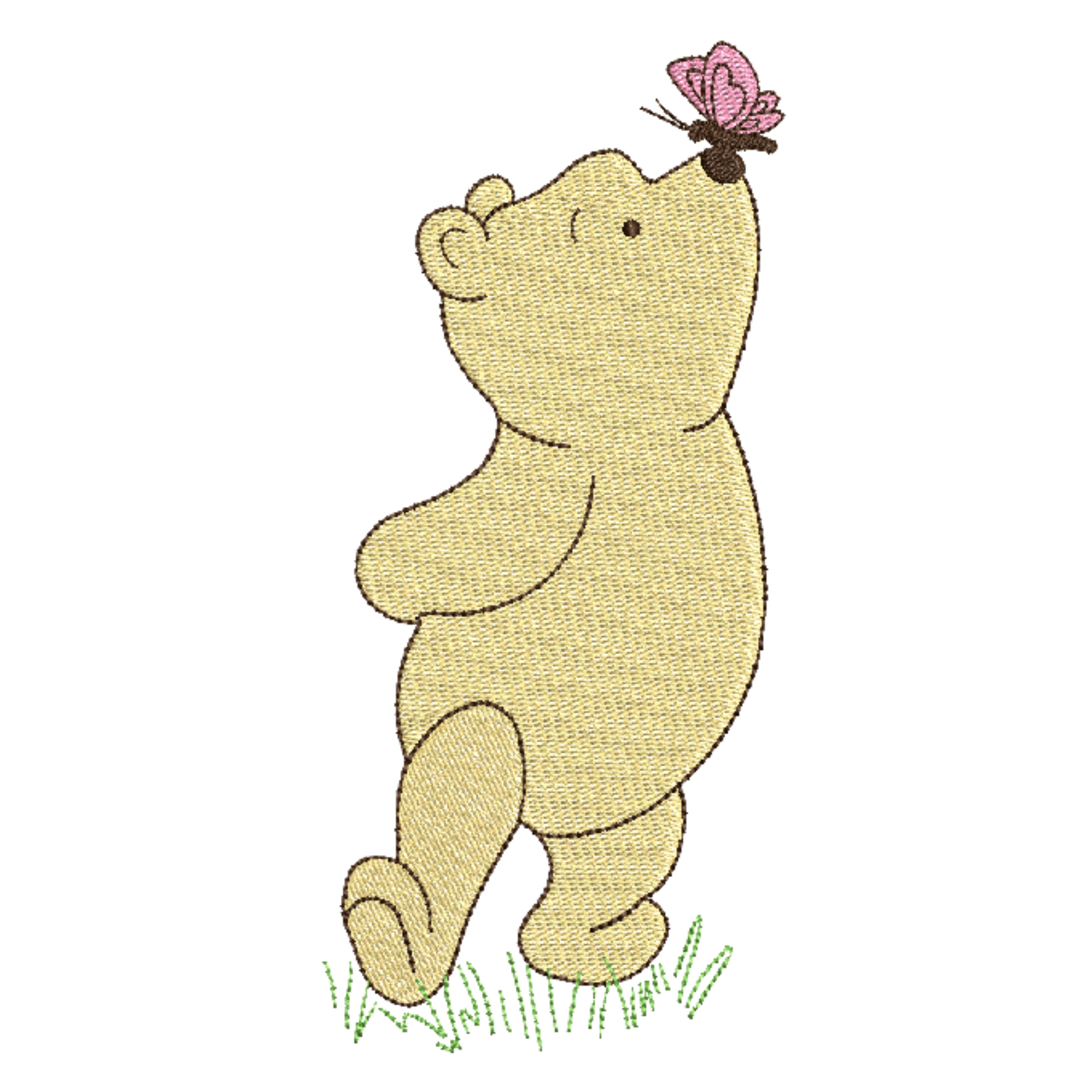 Winnie-The-Pooh Butterfly Kisses – Digital Stitch Empire