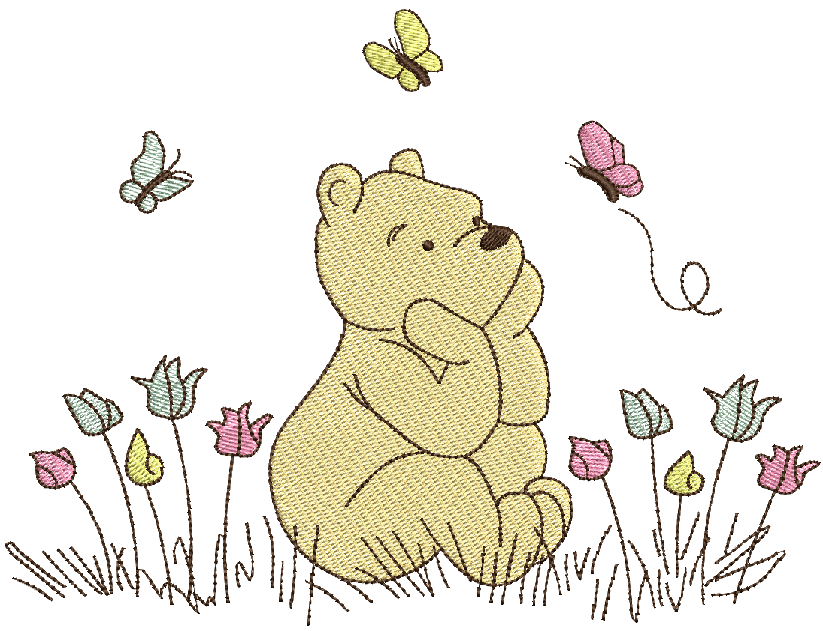 Pooh's Butterfly Daydream