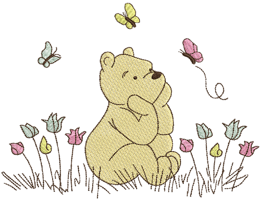 Pooh's Butterfly Daydream