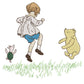 Pooh, Christopher Robin & Piglet Jump For Joy