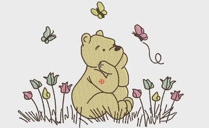 Pooh's Butterfly Daydream