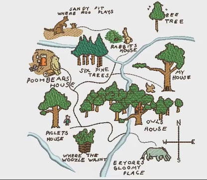 Hundred Acre Woods Map