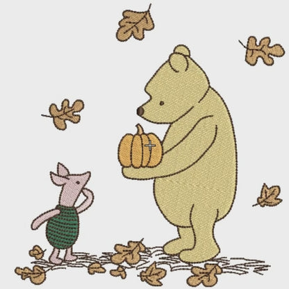 Pooh & Piglet Harvest Wishes