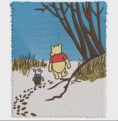 Pooh and Piglet Winter Wonderland