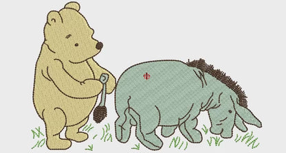 Pooh Pining Eeyore's Tail