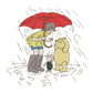 Pooh, Piglet & Christopher Robin Spring Showers