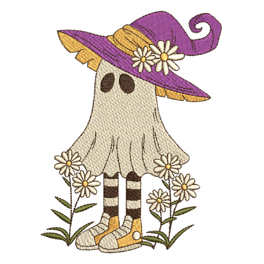 Retro Witch Ghost